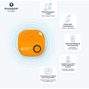 Produktbild für Bluetooth-Tracker Musegear Finder 2, für iOS &amp; Android