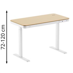 Produktbild für Schreibtisch LogiLink EO0055W, ahorn / weiß