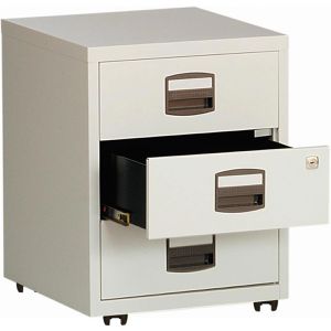 Produktbild für Rollcontainer Bisley-Home PFA, aus Metall, lichtgrau