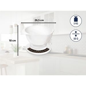 Produktbild für Küchenwaage Soehnle Culina Pro, mit Schüssel, Teilung 50 g