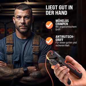 Produktbild für Crimpzange Monzana 108439, mit Aderendhülsen