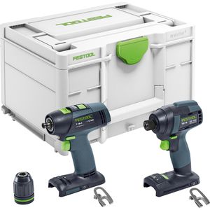 Produktbild für Combo-Kit Festool TID 18 Basic-Set T18, Akku