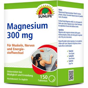 Produktbild für Magnesium SUNLIFE 150 Tabletten