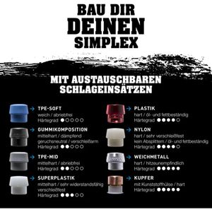 Produktbild für Schonhammer HALDER SIMPLEX, 3028.060, Kopf-Ø 60mm