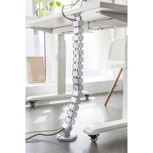 Produktbild für Kabelführung InLine 59996B, zum Anschrauben, silber