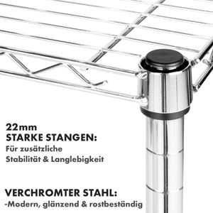 Produktbild für Schwerlastregal Karat Everest, 5 Gitterböden