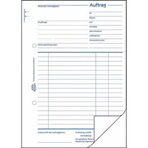 Produktbild für Auftragsbuch Zweckform 756, A5