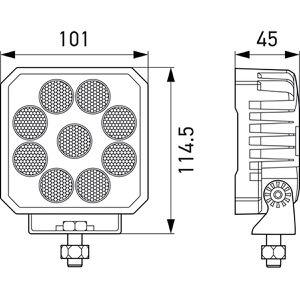 Produktbild für Zusatzscheinwerfer Hella ValueFit TS3000, 12 V / 24 V, LED