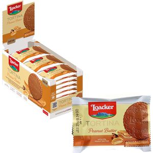 Waffeln Loacker Tortina Peanut Butter, Waffeltörtchen