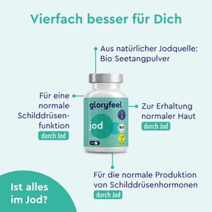 Produktbild für Jod gloryfeel 365 Tablette, BIO