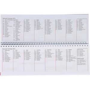 Produktbild für Tischkalender Herlitz 300014225, Colour, quer mit Register