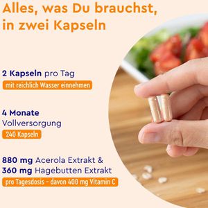 Produktbild für Vitamin-C gloryfeel natürliches Vitamin C, 240 Kapseln