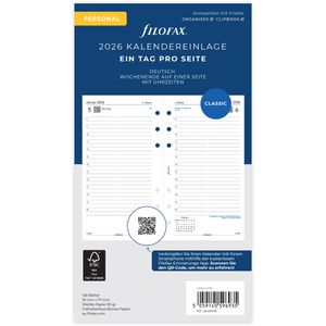 Kalendereinlagen Filofax 26-68446, Jahr 2026