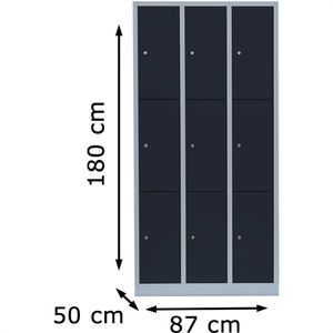 Produktbild für Schließfachschrank ClassiX X-520338, anthrazit