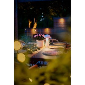 Produktbild für Tischlampe McShine Mushroom, weiß mit LED