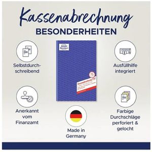Produktbild für Kassenbuch Zweckform 1757, Kassenabrechnung, A4