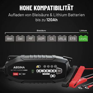 Produktbild für Autobatterie-Ladegerät Absina A3800
