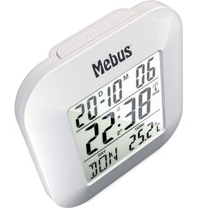 Produktbild für Wecker Mebus 51511, weiß, digital