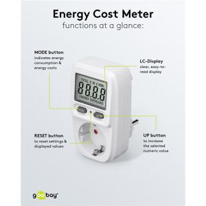 Produktbild für Energiekostenmessgerät Goobay 64589