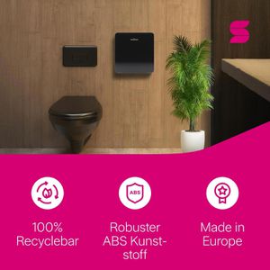 Produktbild für Toilettenpapierspender Satino Hyginity Jumbo L, 333407, JT2