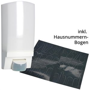 Produktbild für Hausnummernleuchte Steinel L 1 S, weiß, Netzstrom 230 V