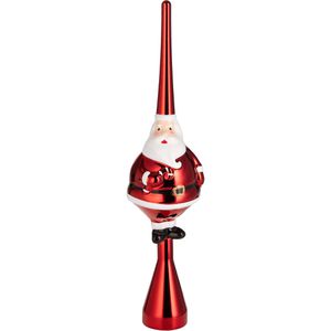 Christbaumspitze BRUBAKER 34900, Dicker Santa, glänzend, rot