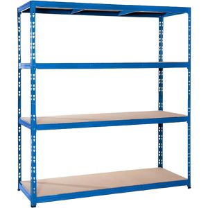 Weitspannregal pro-bau-tec 10239, 4 Holzböden