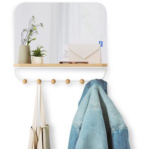 Produktbild für Wandgarderobe Umbra Estique, Metall / Holz