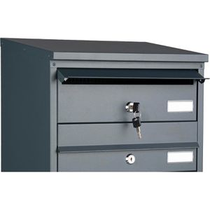 Produktbild für Briefkasten SafePost ScanPro BDL916, 6-fach, anthrazit, Stahl