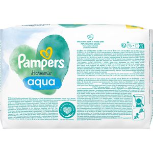 Produktbild für Feuchttücher Pampers Harmonie Aqua, 144 Tücher