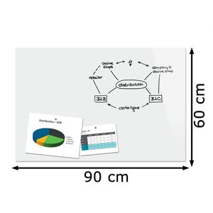 Produktbild für Glas-Magnettafel Sigel B1300 Be!Board, inkl. 2 Magnete