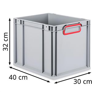 Produktbild für Eurobox Allit ProfiPlus EuroBox 432, grau, 28,5 Liter