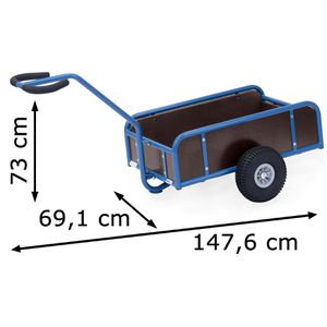 Produktbild für Handwagen Fetra 4107L, mit 4 Bordwänden