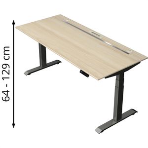 Schreibtisch Kerkmann Move boost 4, ahorn / anthrazit