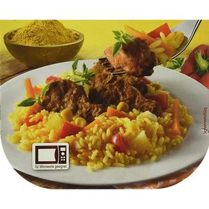 Buss Fertiggericht Freizeitmacher Chicklets & Reis, Geflügelhacksteaks mit  Curry-Reis, 300g – Böttcher AG