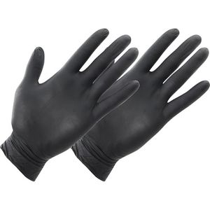 Produktbild für Einmalhandschuhe MaiMed Black LX, schwarz, 100 Stück