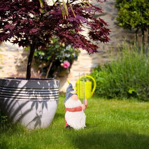 Produktbild für Regenmesser Relaxdays 10044086, Gartenzwerg, aus Kunststoff