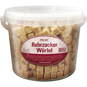 Zucker Hellma braune Rohrzucker-Würfel
