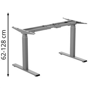 Schreibtischgestell LogiLink EO0051G, grau, 3 Memoryspeicher