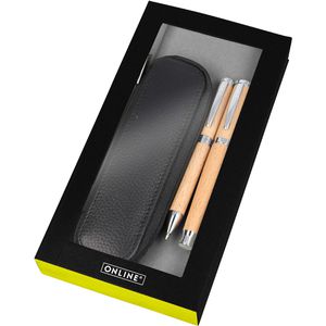 Produktbild für Schreibset Online Nature Style Beechwood 31176, 2-teilig