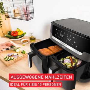 Produktbild für Heißluftfritteuse Tefal Dual Easy Fry &amp; Grill, EY942H, XXL