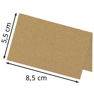 Produktbild für Tischkarten itenga 33102484, braun, blanko