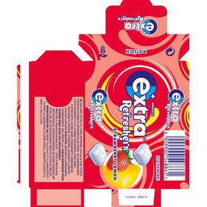 Produktbild für Kaugummis Extra Refreshers, Strawberry Lemon
