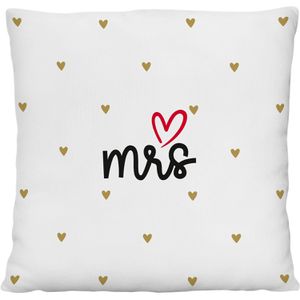 Produktbild für Sofakissen Gruss&amp;Co 73873, Hochzeit Mr &amp; Mrs, schwarz / weiß