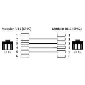Produktbild für Telefonkabel Goobay 50319 Anschlusskabel, 10m