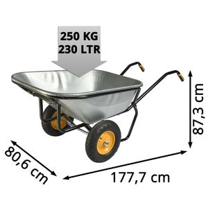 Produktbild für Schubkarre Haemmerlin Twin Excellium, Tragkraft 250 kg