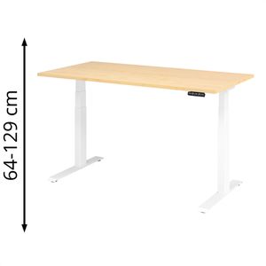 Schreibtisch Hammerbacher XDKB 16, ahorn / weiß