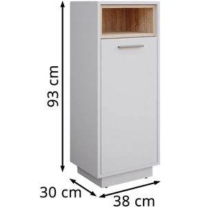 Produktbild für Badschrank Vicco Beatrice, weiß / sonoma eiche