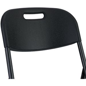 Produktbild für Klappstuhl Relaxdays 1004960346, schwarz