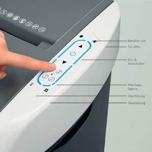 Produktbild für Aktenvernichter Leitz 8043 IQ OptiMax Autofeed Office Pro 600